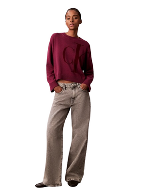 Calvin Klein Jeans Maglia Donna Mod. LV047E304G 2E5 CILIEGIA