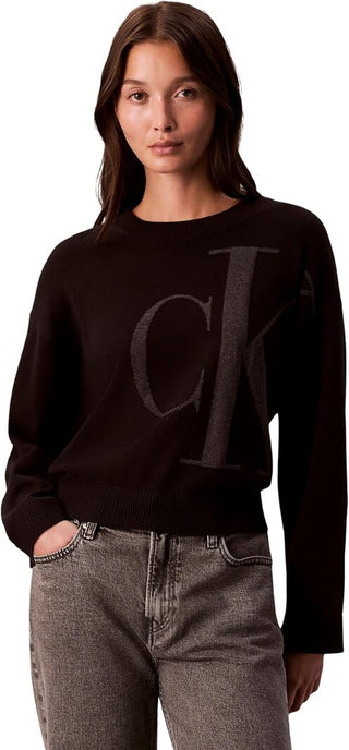 Calvin Klein Jeans Maglia Donna Mod. LV047E304G UB1 Nero