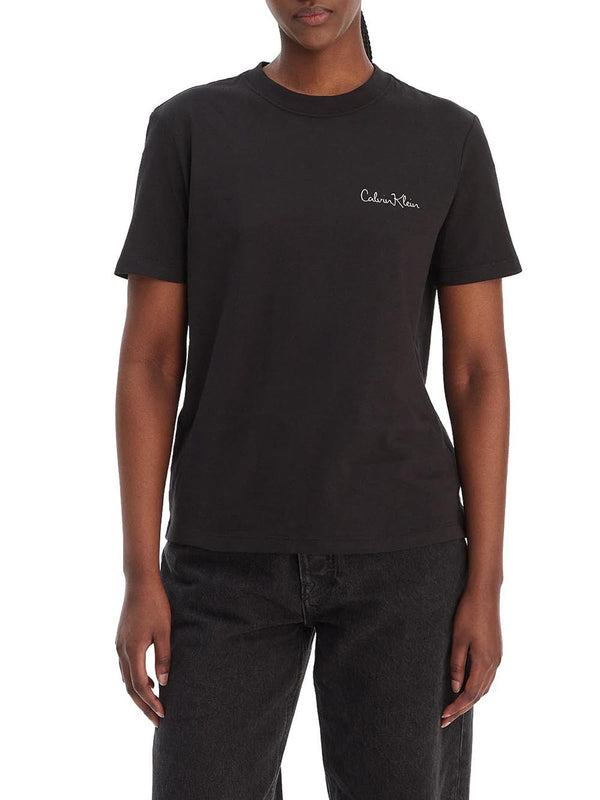 Calvin Klein Jeans T-shirt Donna Mod. LV047E809G UB1 Nero