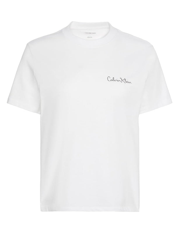 Calvin Klein Jeans T-shirt Donna Mod. LV047E809G YAA Bianco