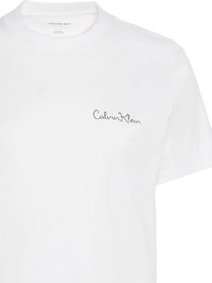 Calvin Klein Jeans T-shirt Donna Mod. LV047E809G YAA Bianco