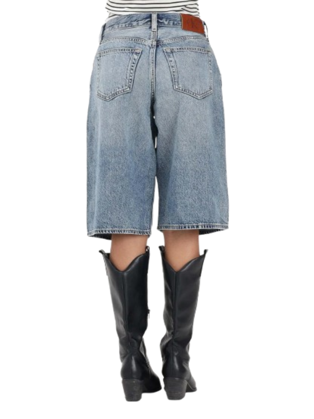 Calvin Klein Jeans Bermuda Jeans Donna Mod. LV047F771G SLN DENIM
