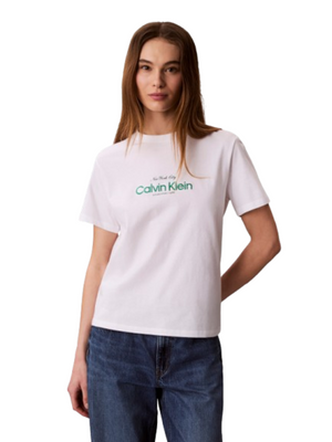 Calvin Klein Jeans T-shirt Donna Mod. LV047F810G YAF Bianco