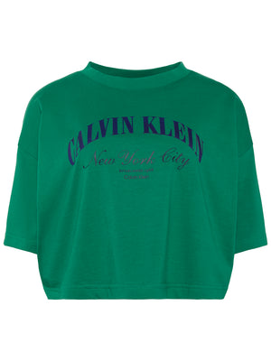 Calvin Klein Jeans T-shirt Donna Mod. LV047F813G L4G Verde