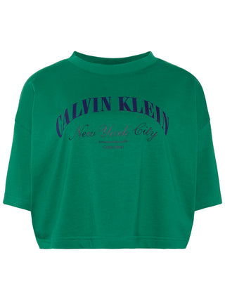 Calvin Klein Jeans T-shirt Donna Mod. LV047F813G L4G Verde