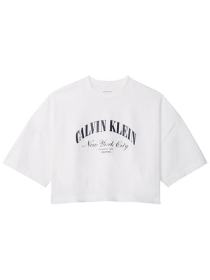 Calvin Klein Jeans T-shirt Donna Mod. LV047F813G YAF Bianco