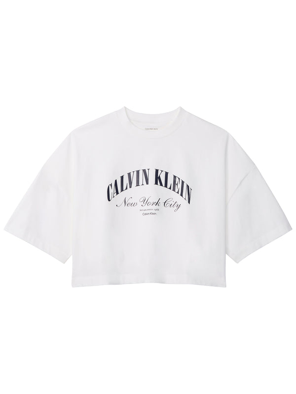 Calvin Klein Jeans T-shirt Donna Mod. LV047F813G YAF Bianco