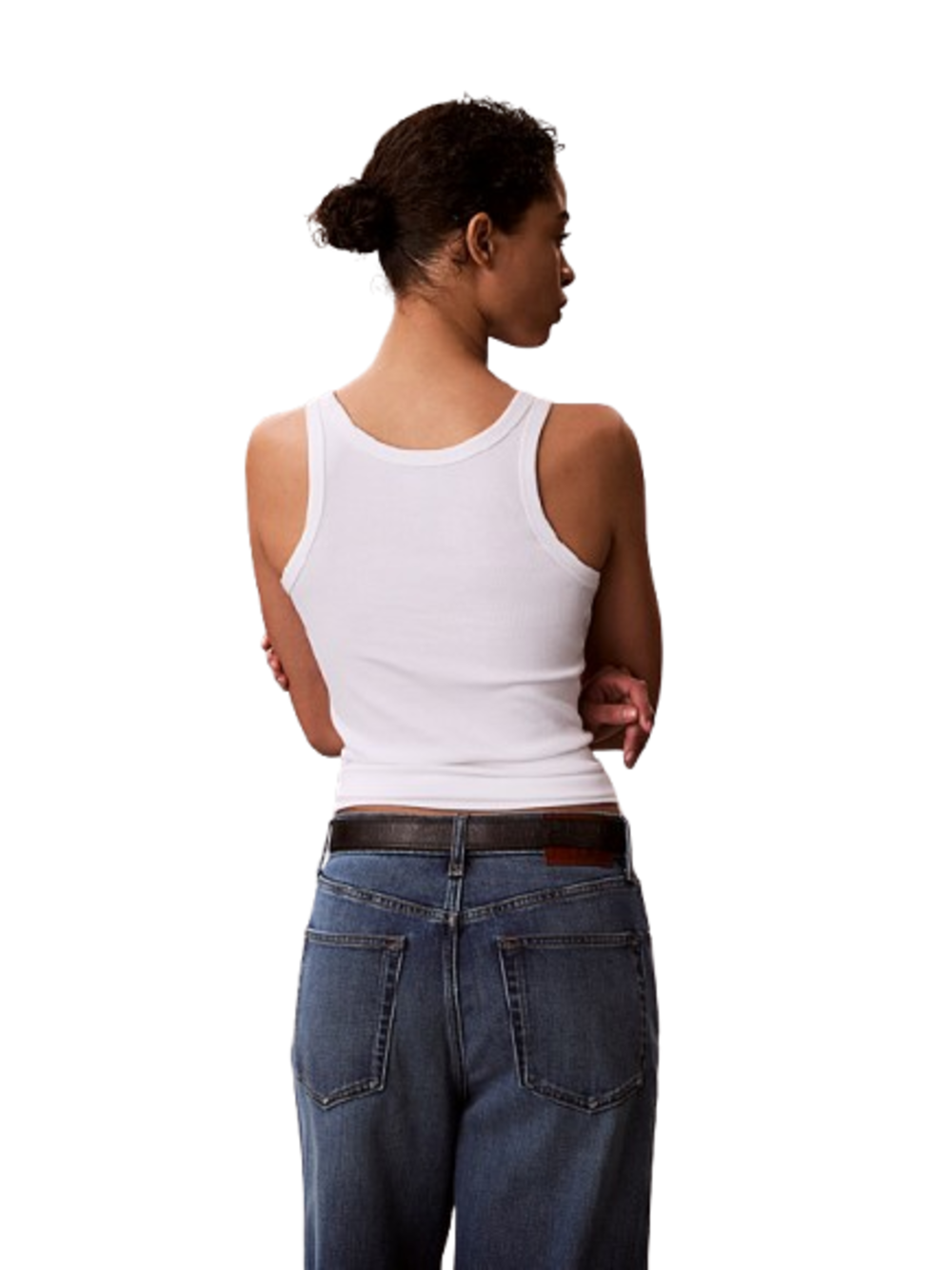 Calvin Klein Jeans Canotta Donna Mod. LV047F816G YAF Bianco