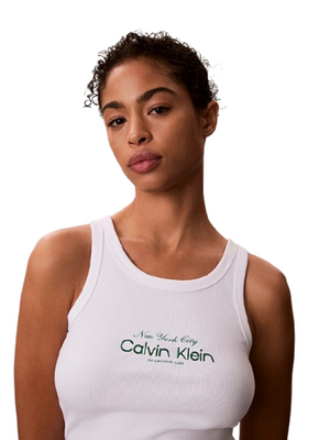 Calvin Klein Jeans Canotta Donna Mod. LV047F816G YAF Bianco
