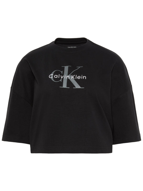 Calvin Klein Jeans T-shirt Donna Mod. LV047F828G UB1 Nero