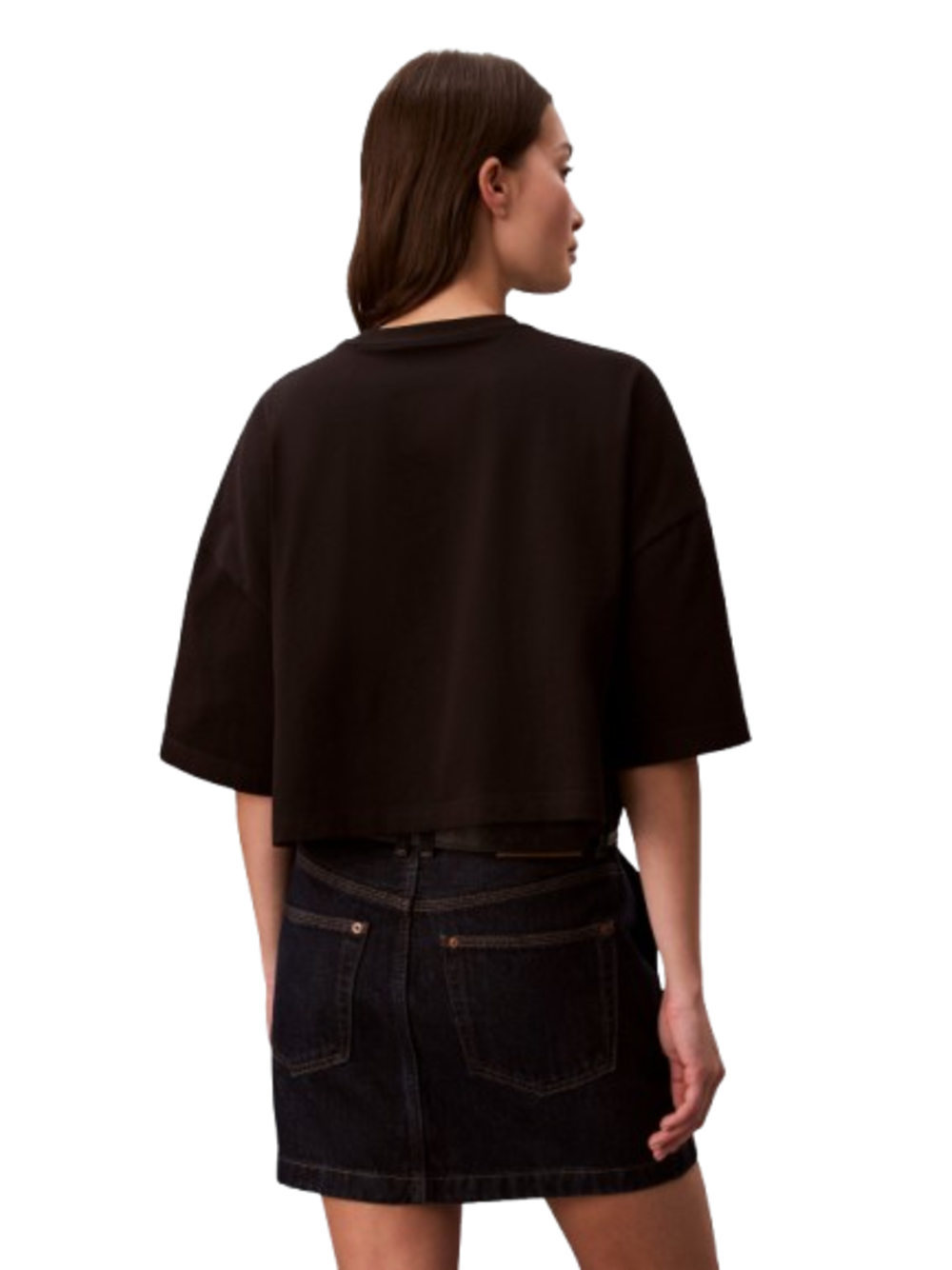 Calvin Klein Jeans T-shirt Donna Mod. LV047F828G UB1 Nero
