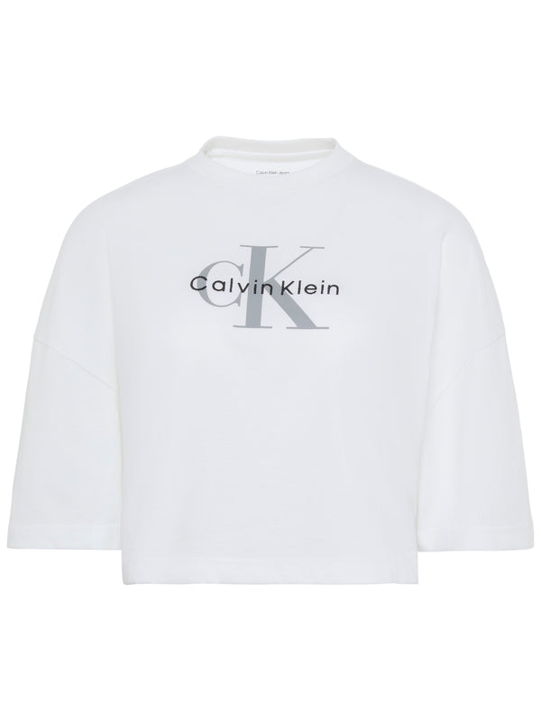 Calvin Klein Jeans T-shirt Donna Mod. LV047F828G YAF Bianco