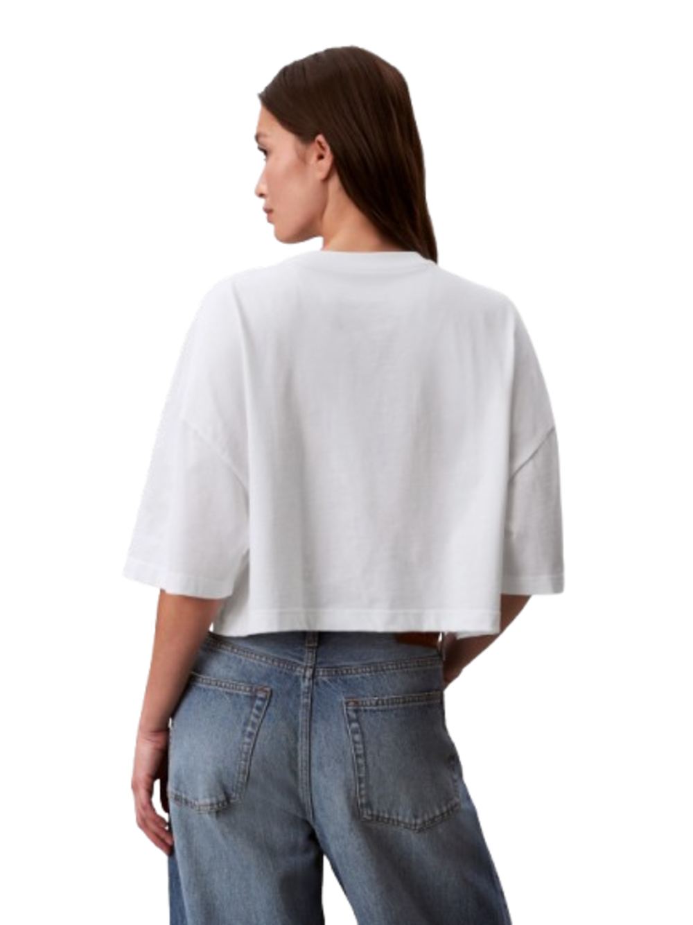 Calvin Klein Jeans T-shirt Donna Mod. LV047F828G YAF Bianco