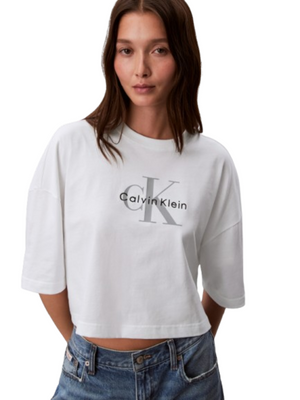 Calvin Klein Jeans T-shirt Donna Mod. LV047F828G YAF Bianco