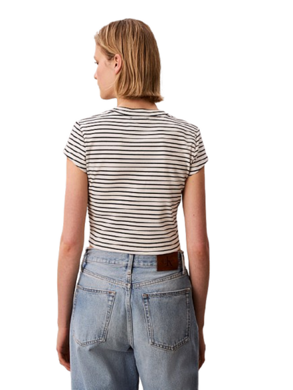 Calvin Klein Jeans T-shirt Donna Mod. LV047F833G XDY Panna