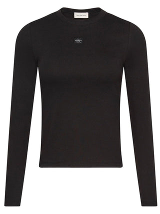 Calvin Klein Jeans T-shitr ml Donna Mod. LV04E205G UB1 Nero