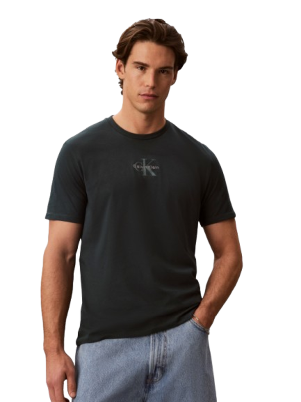 Calvin Klein Jeans T-shirt Uomo Mod. LV04RB866G PZM Petrolio
