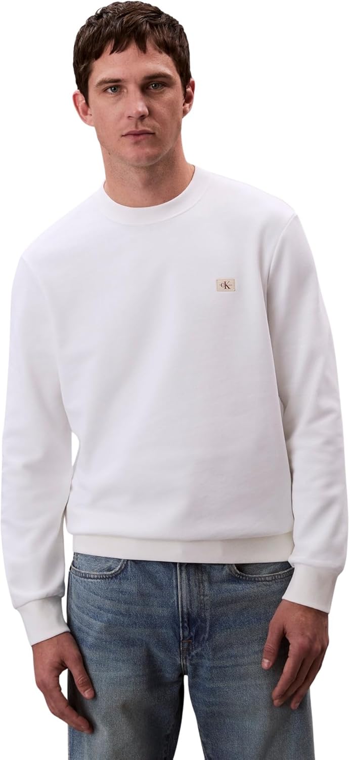 Calvin Klein Jeans Felpa G Uomo Mod. LV04RC273G YAF Bianco