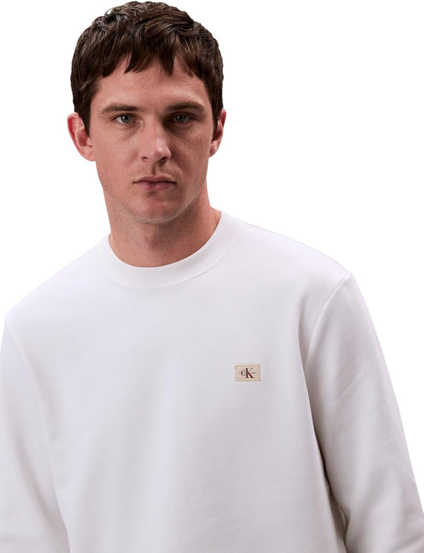 Calvin Klein Jeans Felpa G Uomo Mod. LV04RC273G YAF Bianco
