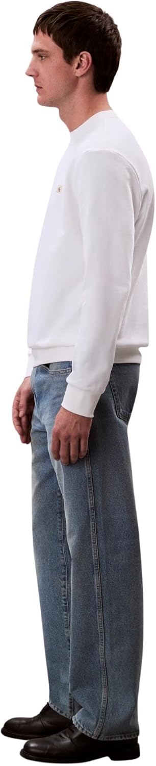 Calvin Klein Jeans Felpa G Uomo Mod. LV04RC273G YAF Bianco