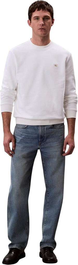 Calvin Klein Jeans Felpa G Uomo Mod. LV04RC273G YAF Bianco
