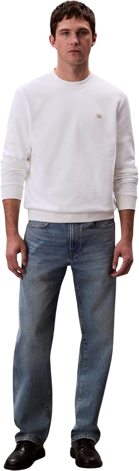 Calvin Klein Jeans Felpa G Uomo Mod. LV04RC273G YAF Bianco