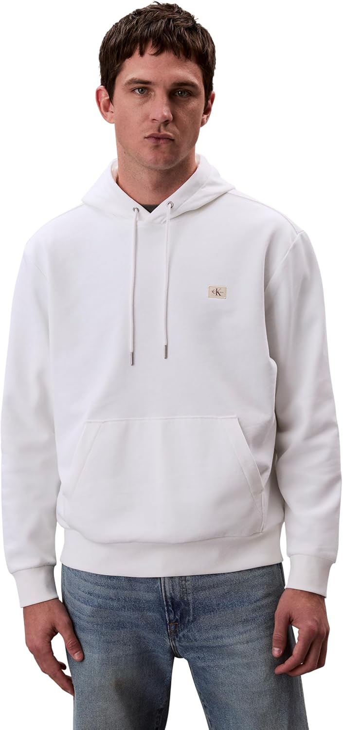 Calvin Klein Jeans Felpa cappuccio Uomo Mod. LV04RC274G YAF Bianco