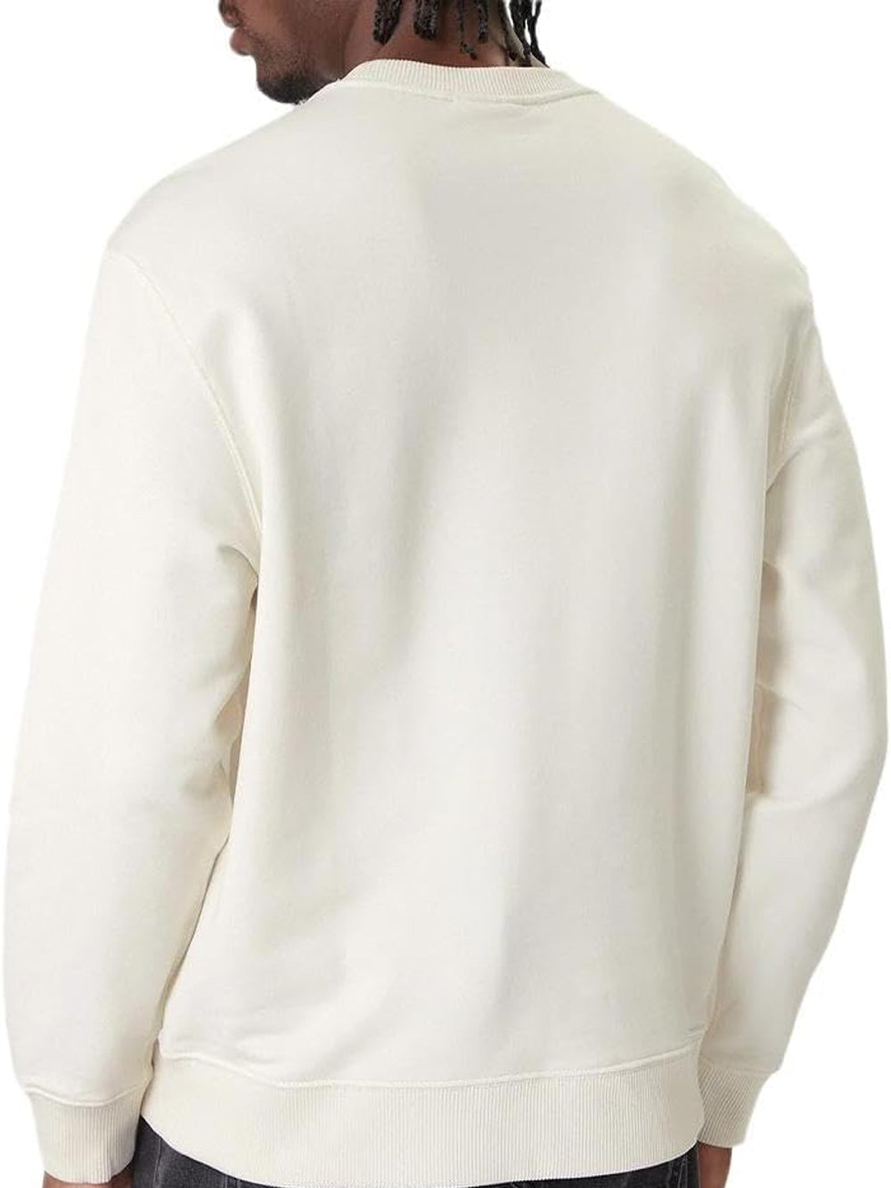 Calvin Klein Jeans Felpa Girocollo Uomo Mod. LV04RC296G YAS Bianco