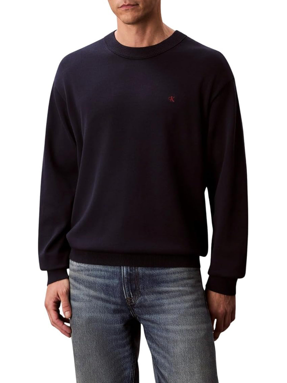 Calvin Klein Jeans Maglione Girocollo Uomo Mod. LV04RC309G CEF Blu