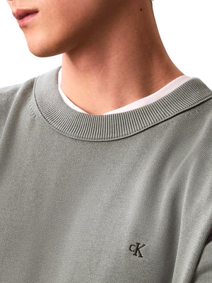 Calvin Klein Jeans Maglione Girocollo Uomo Mod. LV04RC309G PNO Salvia
