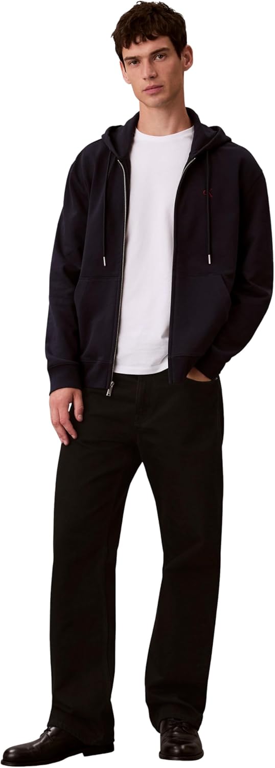Calvin Klein Jeans Felpa Zip Uomo Mod. LV04RD24OG CEF Blu