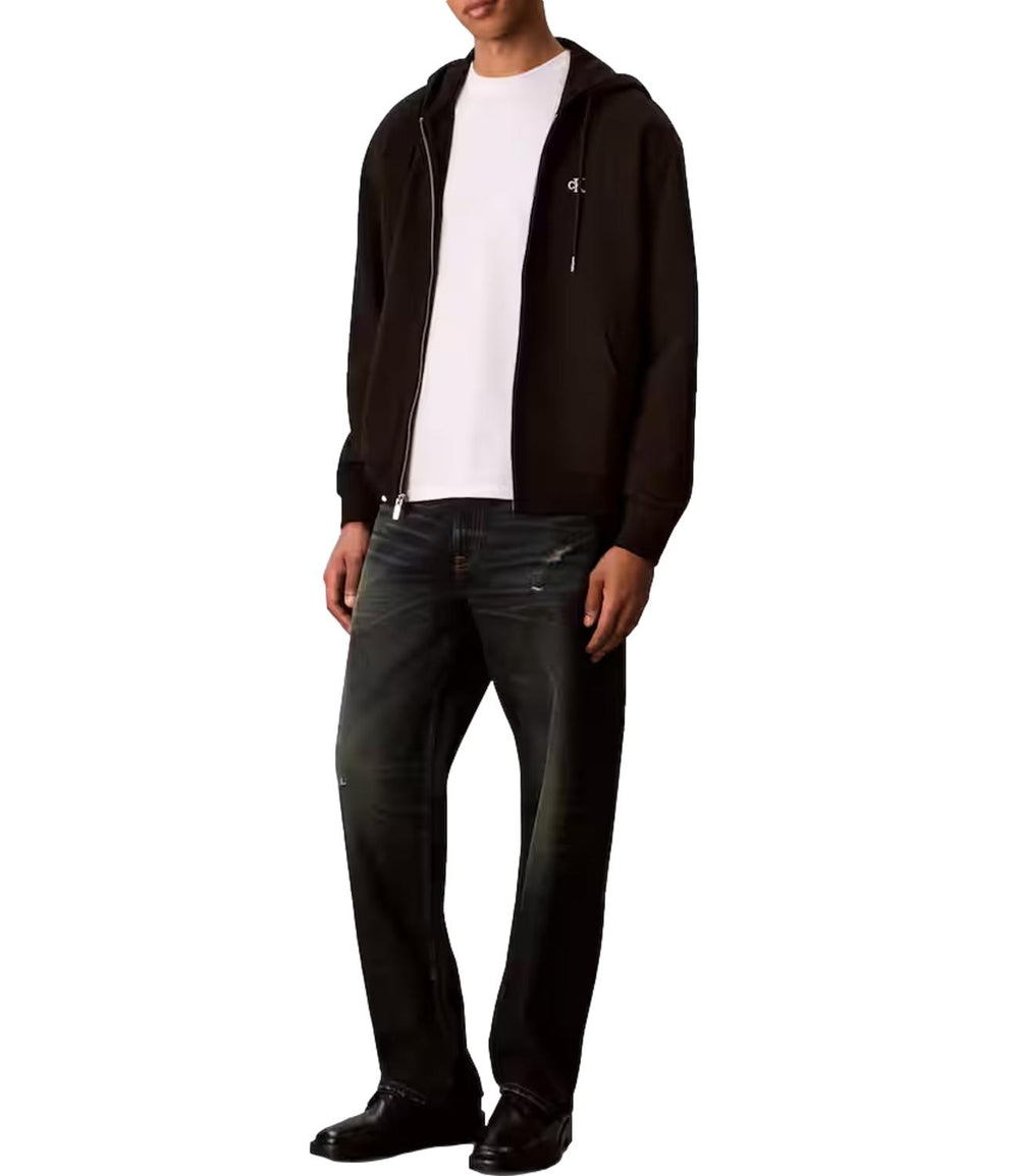 Calvin Klein Jeans Felpa Zip Uomo Mod. LV04RD24OG UB1 Nero