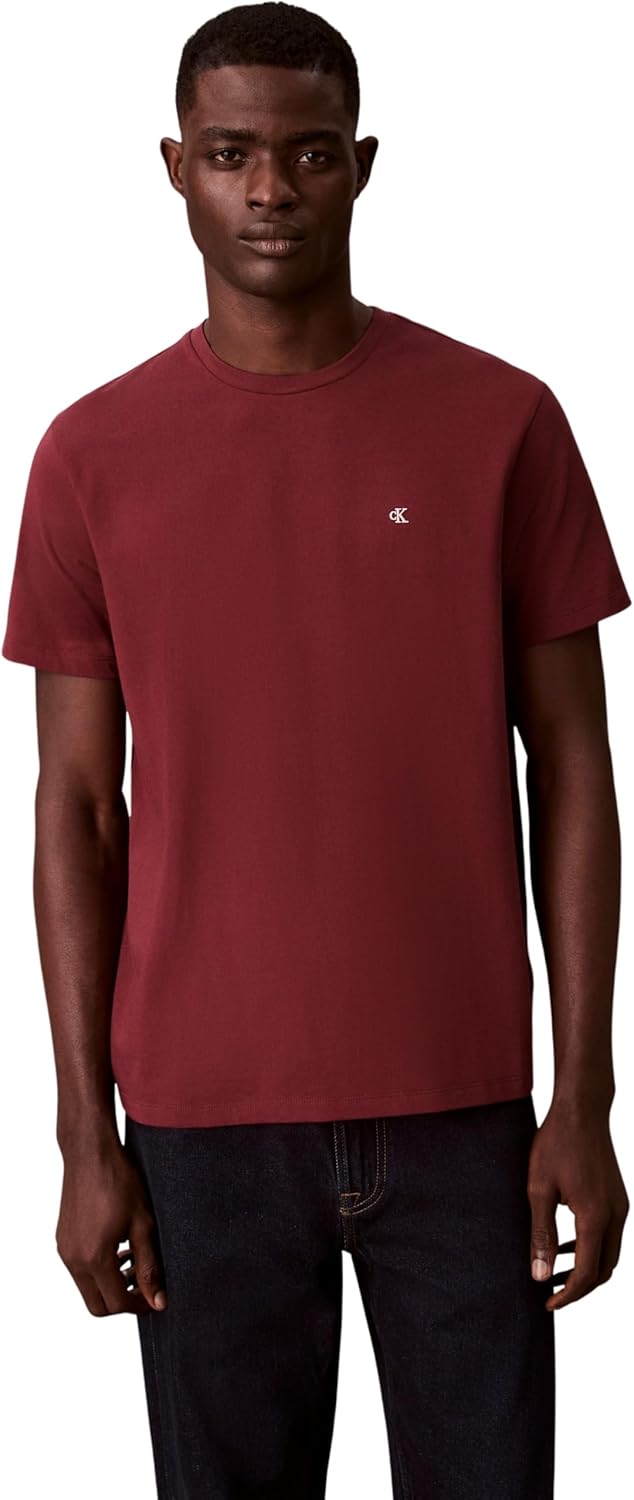 Calvin Klein Jeans T-shirt Uomo Mod. LV04RD254G 5FF Bordeau