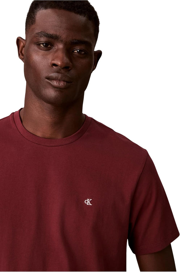 Calvin Klein Jeans T-shirt Uomo Mod. LV04RD254G 5FF Bordeau