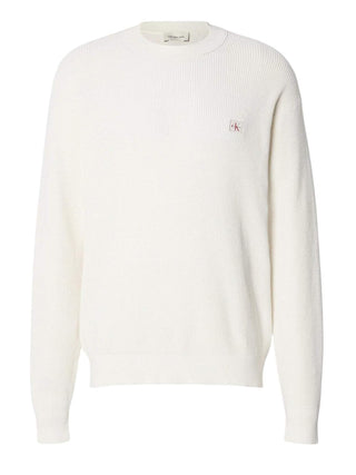 Calvin Klein Jeans Maglione Girocollo Uomo Mod. LV04RD313G YAS Bianco