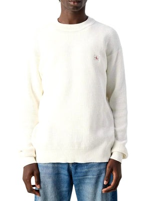 Calvin Klein Jeans Maglione Girocollo Uomo Mod. LV04RD313G YAS Bianco