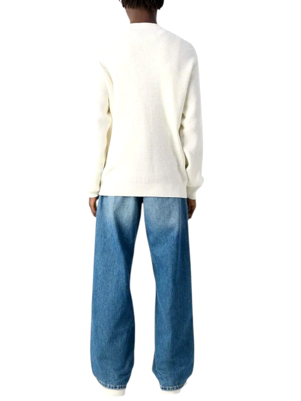 Calvin Klein Jeans Maglione Girocollo Uomo Mod. LV04RD313G YAS Bianco