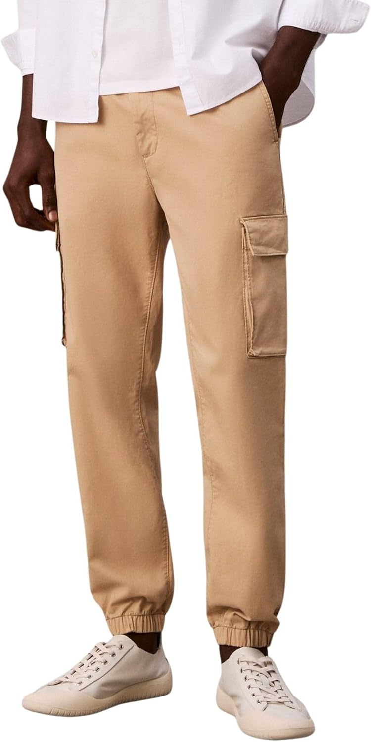 Calvin Klein Jeans Pantalone Cargo Uomo Mod. LV04RD608G PF2 Beige