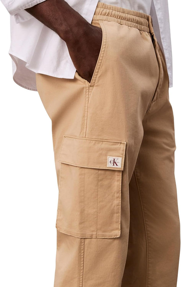 Calvin Klein Jeans Pantalone Cargo Uomo Mod. LV04RD608G PF2 Beige