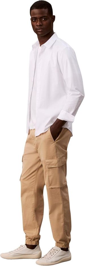 Calvin Klein Jeans Pantalone Cargo Uomo Mod. LV04RD608G PF2 Beige