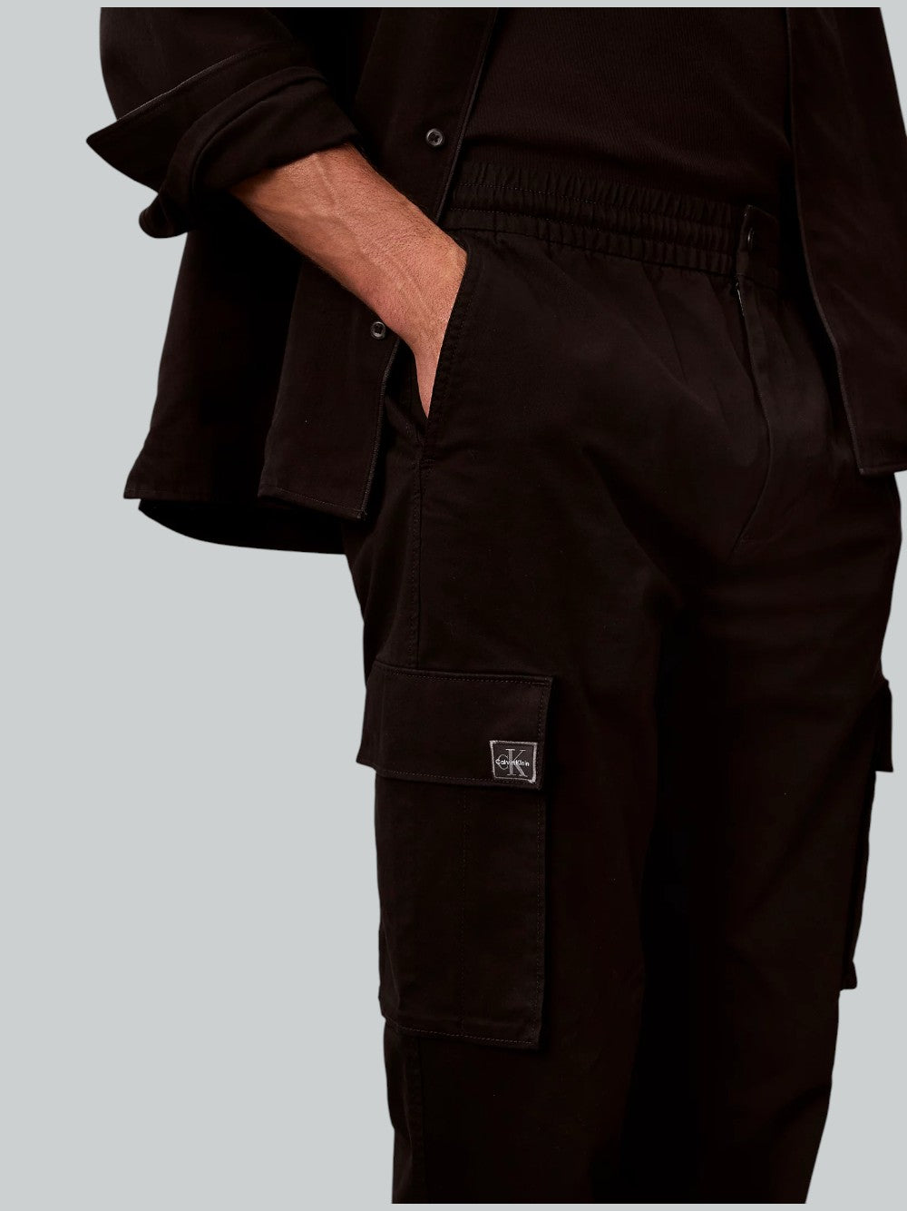 Calvin Klein Jeans Pantalone Cargo Uomo Mod. LV04RD608G UB1 Nero