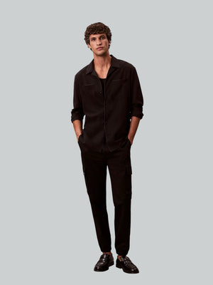 Calvin Klein Jeans Pantalone Cargo Uomo Mod. LV04RD608G UB1 Nero