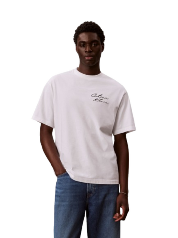 Calvin Klein Jeans T-shirt Uomo Mod. LV04RE828G YAF Bianco