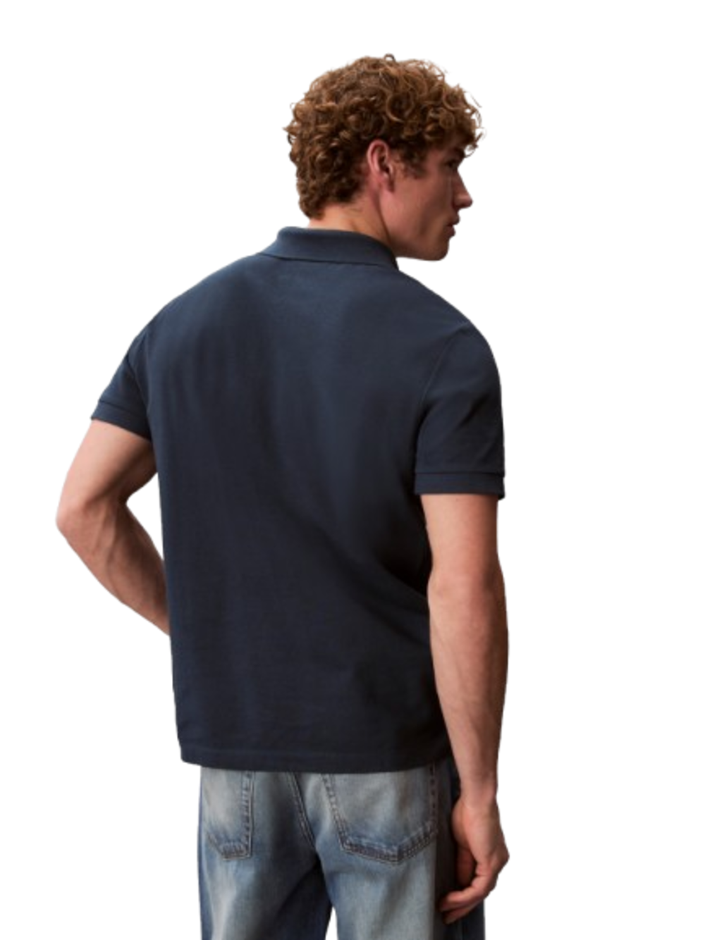 Calvin Klein Jeans Polo M/C Uomo Mod. LV04RF215G NAVY STONE PQ6 Blu