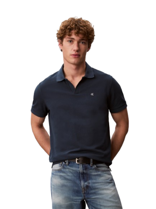 Calvin Klein Jeans Polo M/C Uomo Mod. LV04RF215G NAVY STONE PQ6 Blu