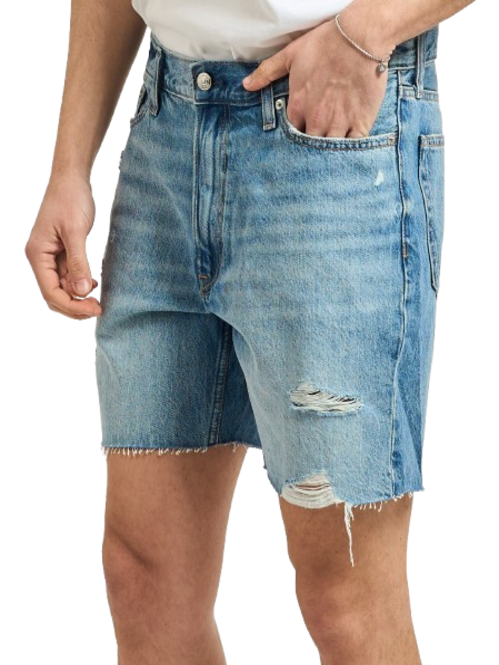 Calvin Klein Jeans Bermuda Jeans Uomo Mod. LV04RF790G XBI DENIM