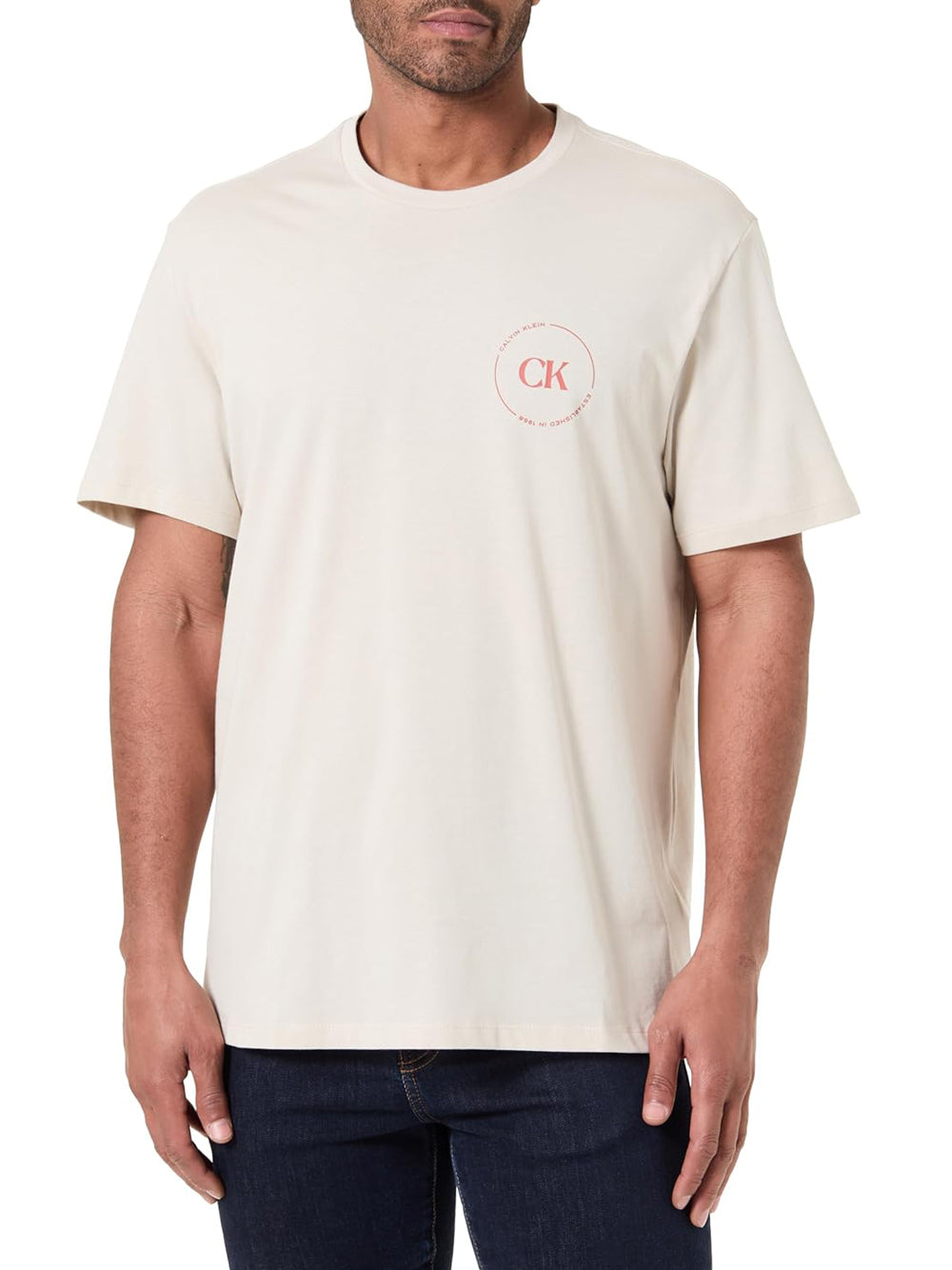 Calvin Klein Jeans T-shirt Uomo Mod. LV04RF801G 2JX Sand