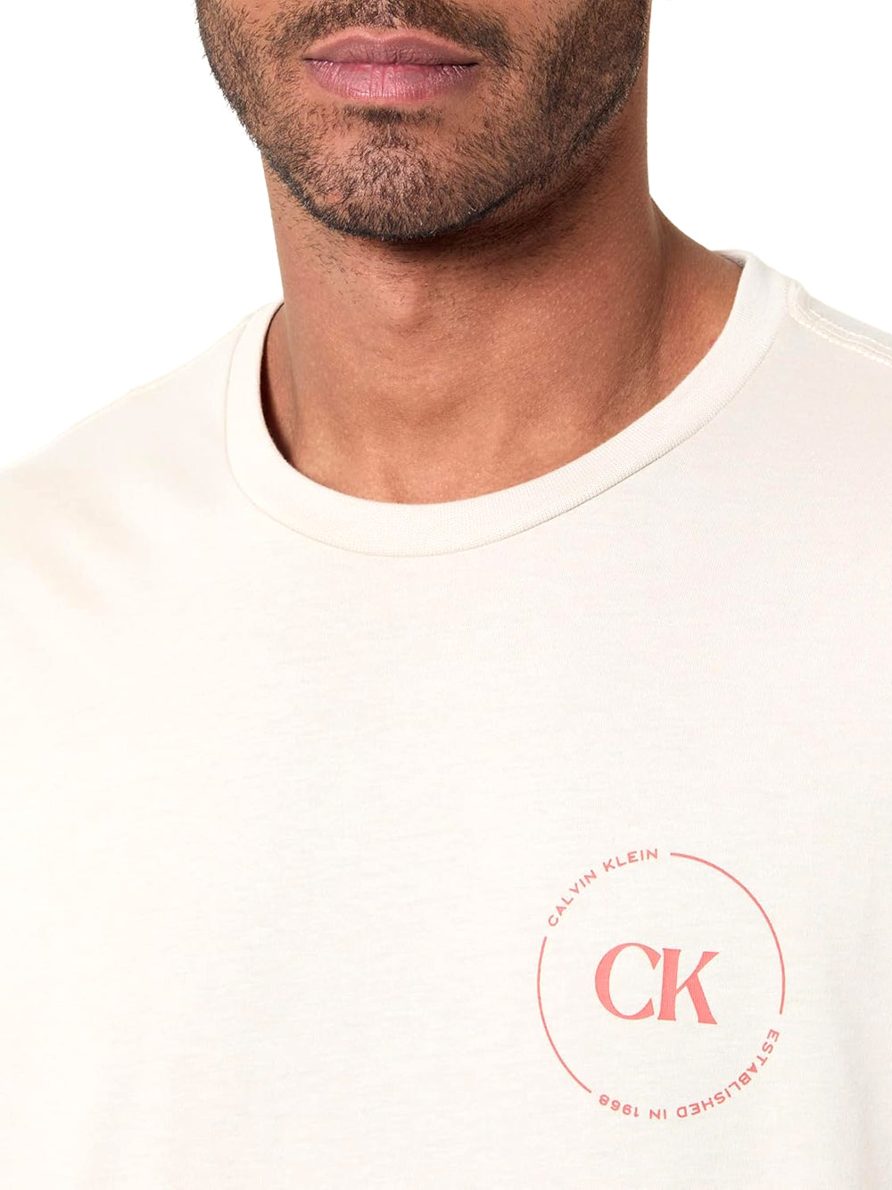 Calvin Klein Jeans T-shirt Uomo Mod. LV04RF801G 2JX Sand
