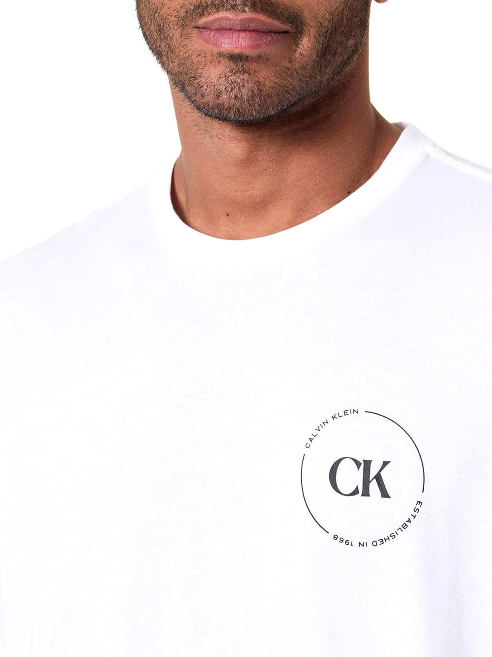 Calvin Klein Jeans T-shirt Uomo Mod. LV04RF801G YAF Bianco