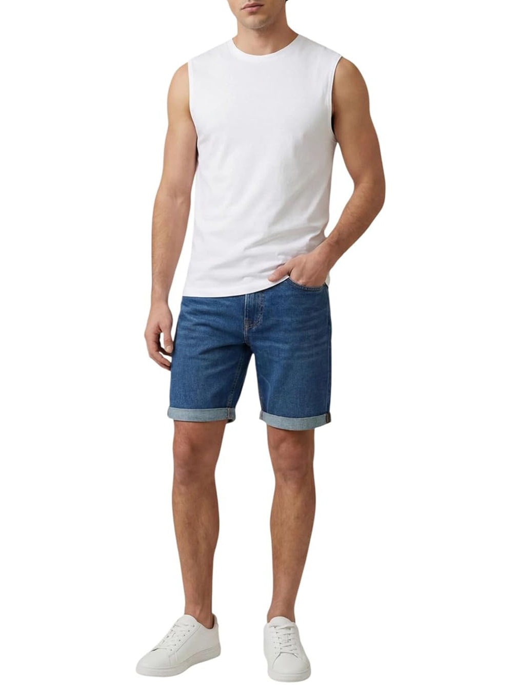 Calvin Klein Jeans Bermuda Jeans Uomo Mod. LV04RF922G ASA Denim